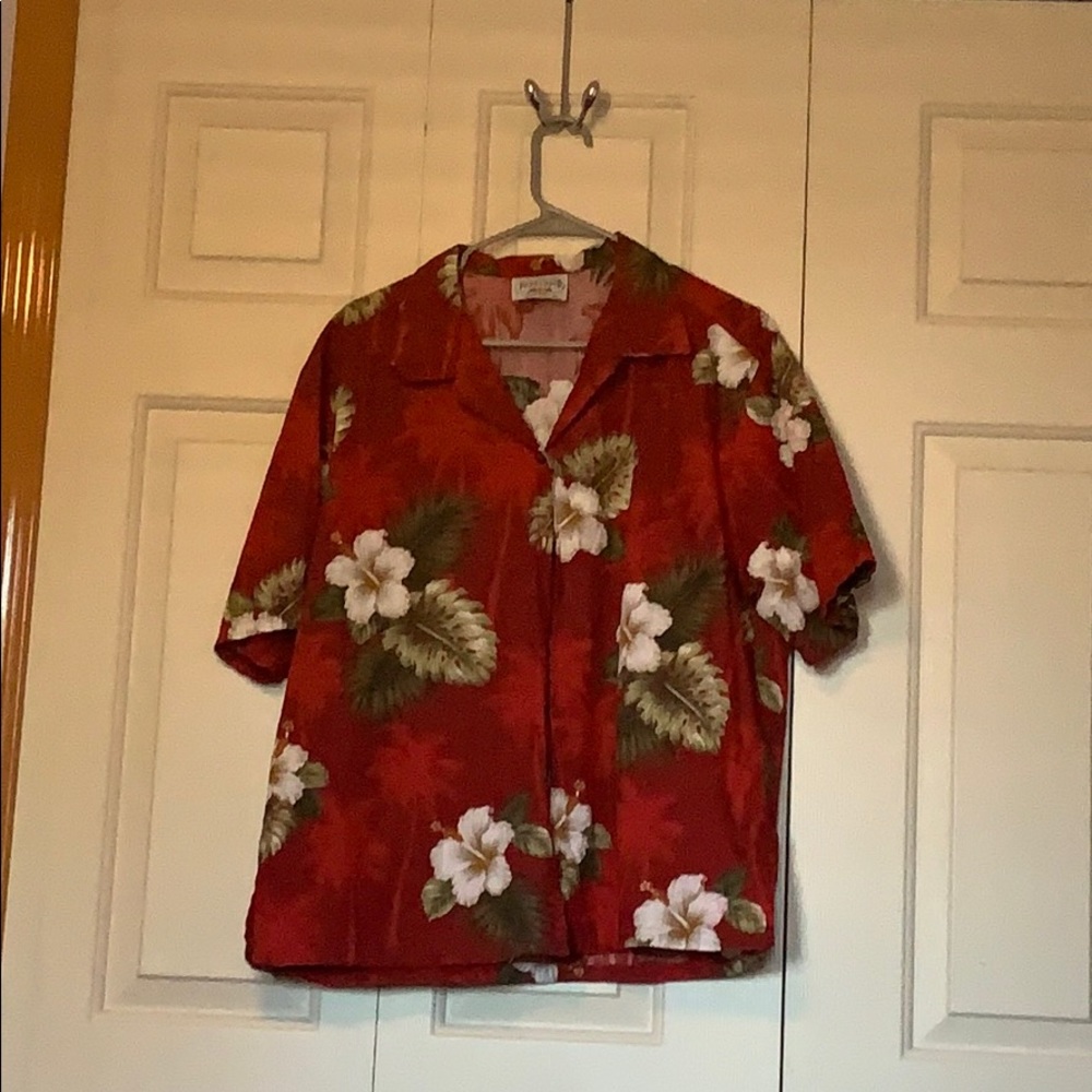Floral button down